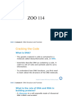 ZOO 114 DNA Function Lecture