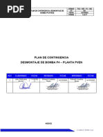 Plan de Contingencia - Desmontaje de Bombas p4 - p1 (Pven)