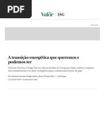 A Transição Energética Que Queremos e Podemos Ter - ESG - Valor Econômico