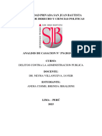 Informe Sobre Casacion #374-2015-Lima - Andia Cosme, Brenda Jeraldine