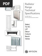 Radiator Technical Specifications Jan 2014