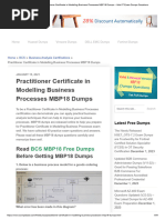 Practitioner Certificate in Modelling Business Processes MBP18 Dumps - Valid IT Exam Dumps Questions