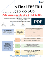 Revisão Final EBSERH - Legislação Do SUS - Parte 1 (70 Questões Comentadas)