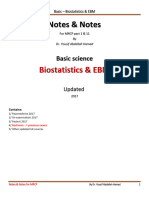 Notes & Notes: Biostatistics & EBM