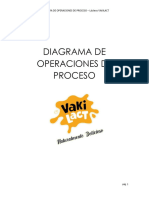 Diagrama de Operaciones de Proceso - Lácteos Vakilact