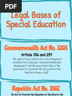 Legal Bases of SpEd in PH