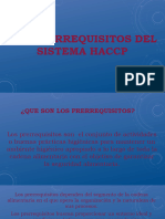 Los Prerrequisitos Del Sistema Haccp