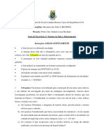 LISTA - Tensões e Adensamento