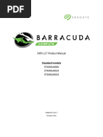 SATA 2.5" Product Manual: Standard Models