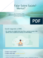 Vamos Falar Sobre Saúde Mental