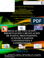 Reglas de Valuación, Presentación y Revelación de Los Pasivos