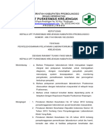 3.9.a Penyelenggaraan Pelayanan Laboratorium Di Upt Puskesmas Krejengan