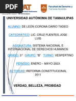 3.1 Reforma Constitucional - de León Corona Dario Tadeo 3° B