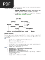 Unit 1 Java