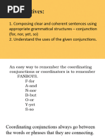 Conjunction Lesson