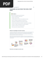 Introdução Ao Low-Code / No-Code e SAPBuild Aula 01