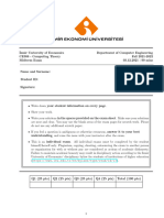 SAMPLE CE308 2021 2022 Fall Midterm Exam