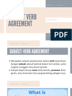 Subject Verb Agreement