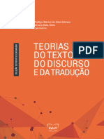 Teorias Do Texto, Do Discurso e Da Tradução