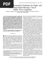 A Harmonic Termination Technique For Single - and Multi-Band High-Efficiency Class-F MMIC Power Amplifiers