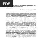 Solicitud de Providencia Ante El Contencioso Administrativo Tachira.