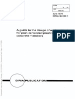 CIRIA-G001 - Design of Anchor Block For Post-Tensioned Prestressed Member