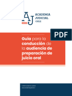 Guia para La Conduccion de La Audiencia de Preparacion de Juicio Oral