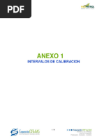 Anexo 1. Intervalos de Calibracion