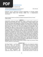 Exploring Factors Influencing Paternal Engagement in Prenatal Health Services Within Hoima East Division, Hoima City A Comprehensive Assessment