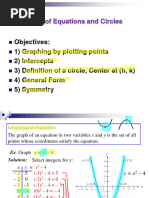 1.2 Graphs of Equations and Circles