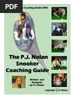 P J Nolan Snooker Training