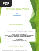 Essay Writing For MSC