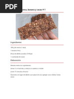 Barritas de Cereales