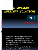 Intravenous Nutrient Solutions