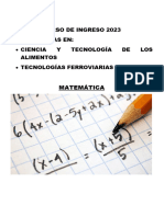 2 GUÍA DE INGRESO 2023, Alimentos y Ferroviarias