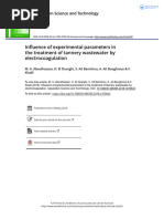 Influence of Experimental Parameters in The Treatment of Tannery Wastewater by Electrocoagulation