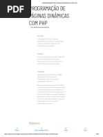 Programação de Páginas Dinâmicas Com PHP