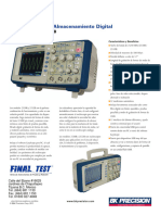 Hoja de Datos de Osciloscopio BK Precisión 2530B