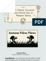 Social, Political, Economical, and Cultural Issues in Philippine History