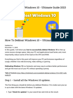 How To Debloat Windows 10 - Ultimate Guide 2023