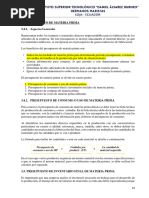 Presupuesto de Materia Prima 6CC