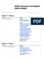 Cambridge IGCSE Literature in English 2023 2025 - EP Curriculum Map