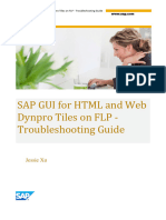 SAP GUI For HTML and Web Dynpro Tiles On FLP - Troubleshooting Guide