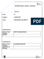 Chemistry Investigatory Project