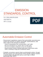 Unit II - Engine Emission Control and 3 Way Catalytic Converter