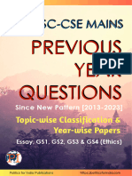 UPSC MAINS PYQ Book Sample