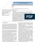 Environmental and Earth Sciences Research Journal: Received: 10 Accepted: 13 Ma