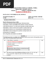 MS PB-1 Set A Chem Grade 12 Question Paper - 2022-23