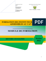 MODULE HIST GEO - Formation IA 2022