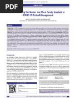 Stress Among The Nurses and Their Family Involved